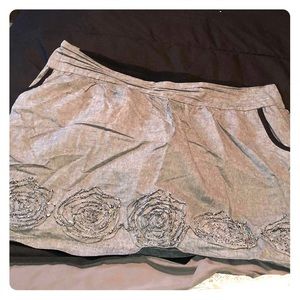 Black and white (looks gray) skirt